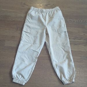 Girls DSG Beige Casual Jogger Pants